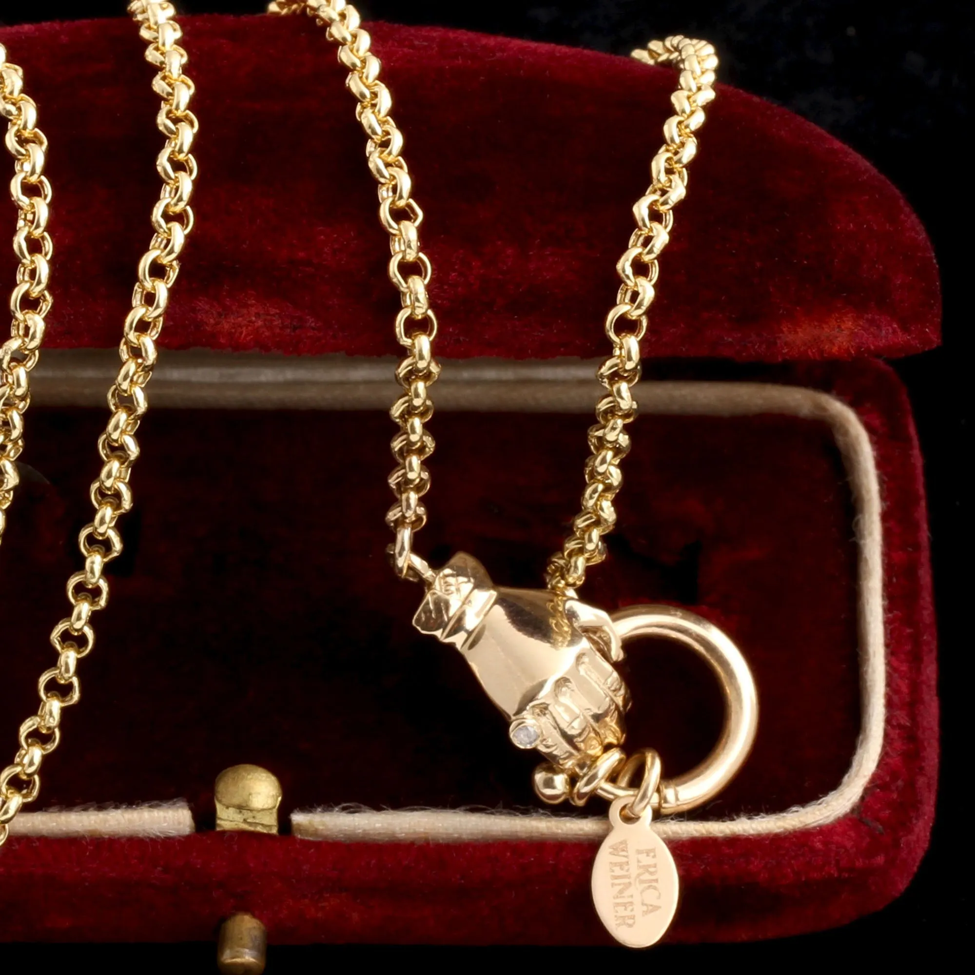 Handclasp Charm Base Necklace