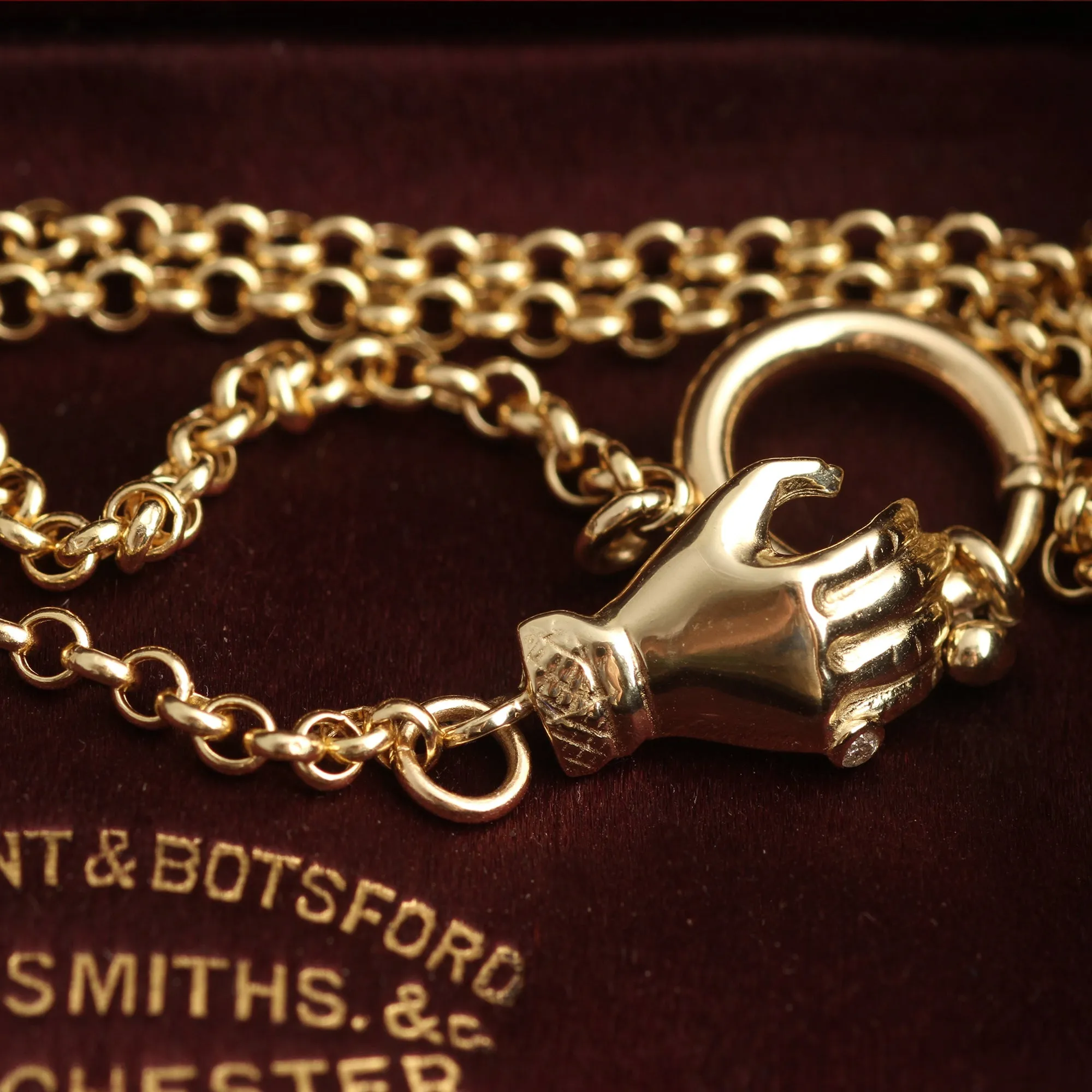 Handclasp Charm Base Necklace