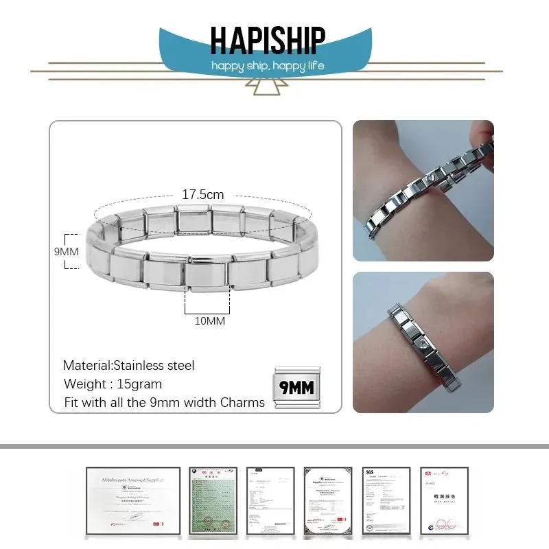Hapiship Italian Elastic Charm Bracelet