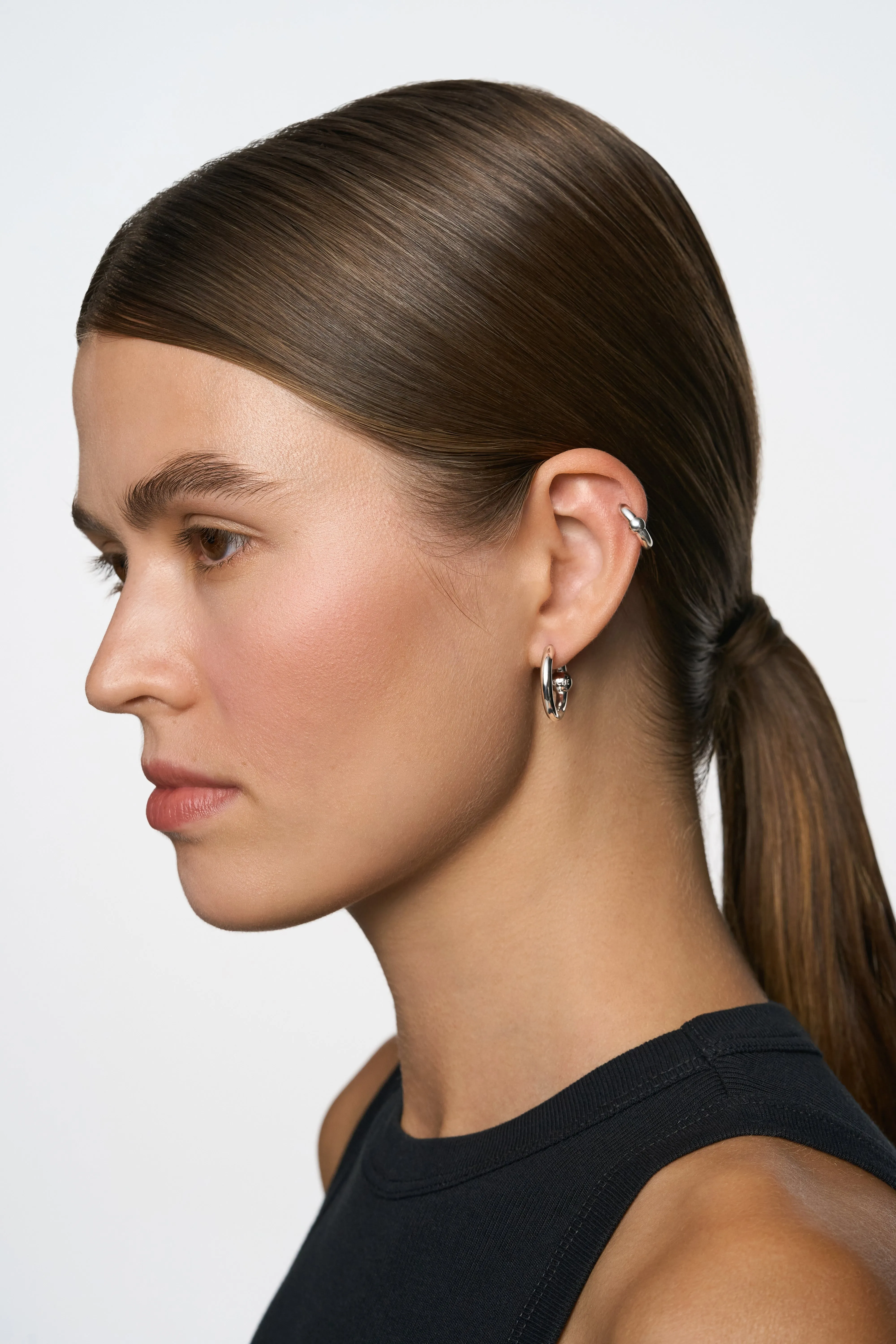 Harmony Hoops Silver Medium