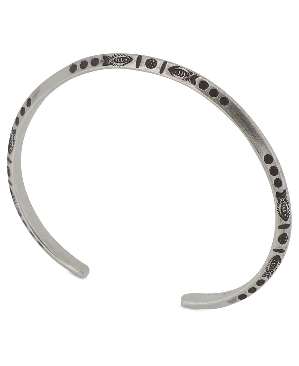 Hilltribe Sterling Silver Tribal Design Adjustable Bracelet