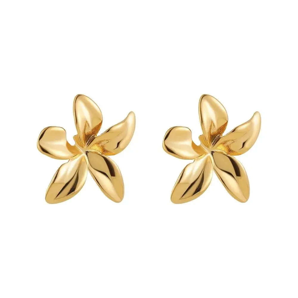 Hypoallergenic Stylish Vintage Flower Stud Earrings