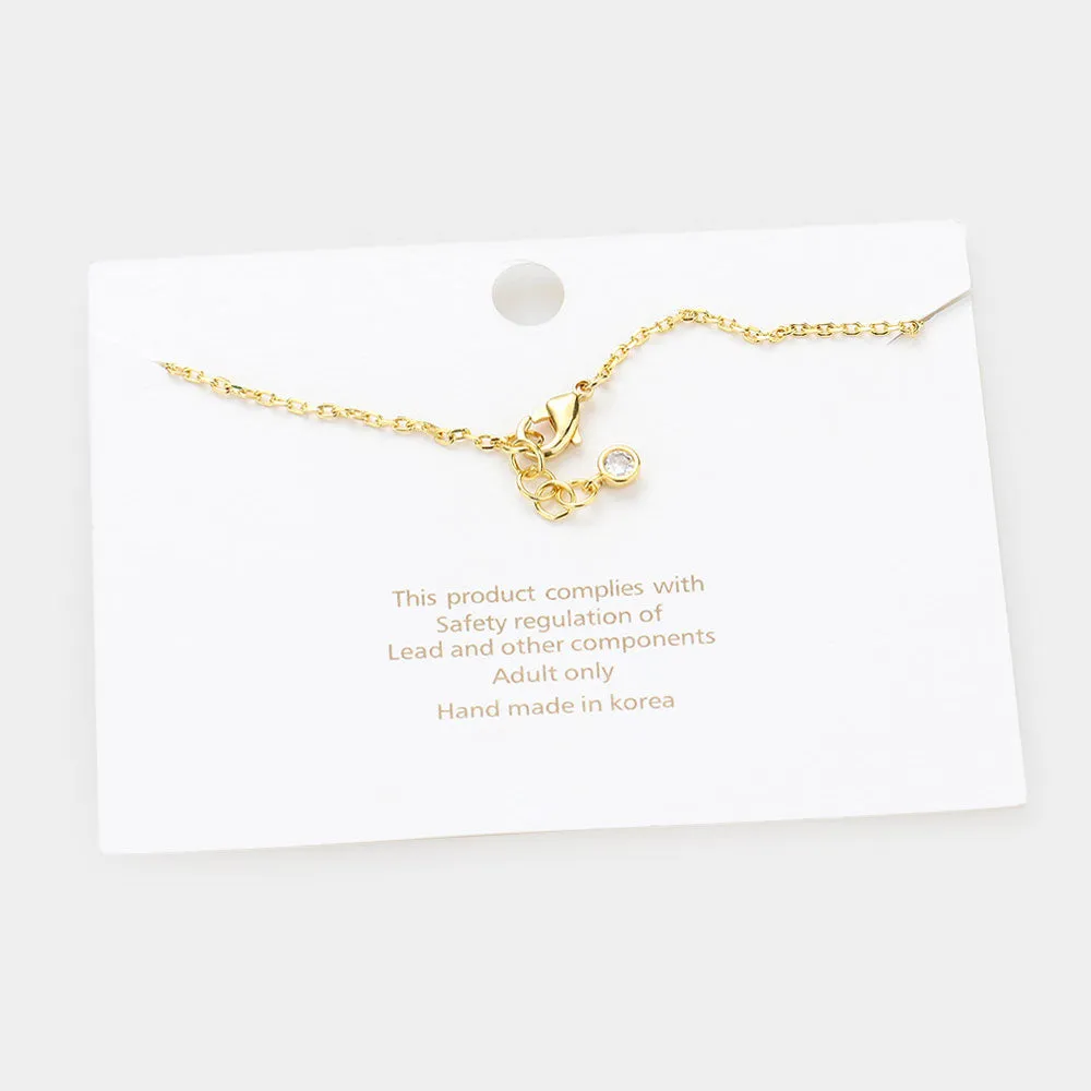 iLLASPARKZ -V- Gold Dipped Metal Monogram Charm Bracelet
