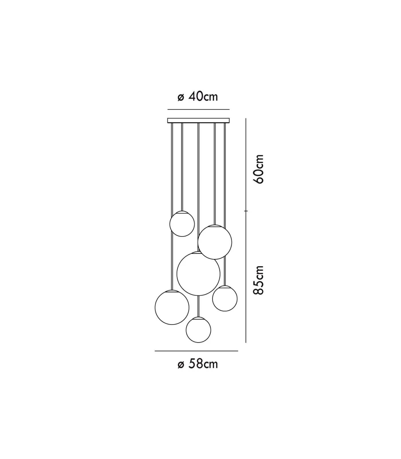 Italian Combination Globe Pendant Light | Assorted Configurations