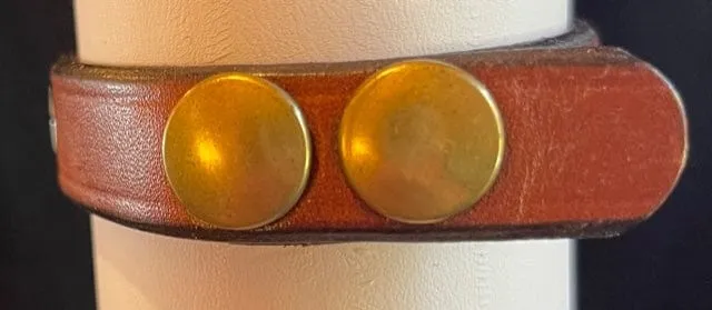 Just Fur Fun- Leather Bracelet (Hot Tamale)