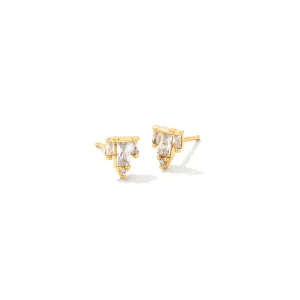 Kendra Scott Juliette Stud Earrings in White Crystal