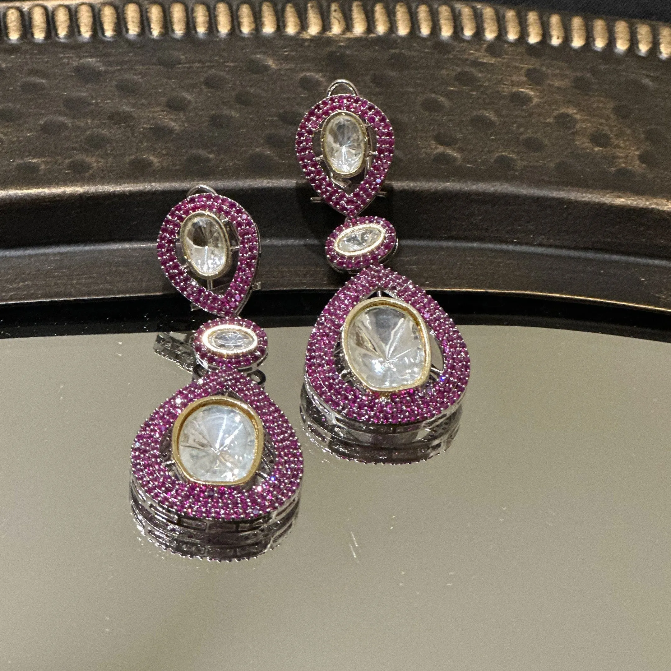 Leasha Moissanite Studded Earrings
