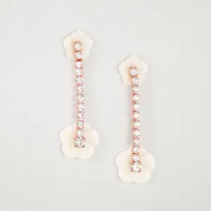 Leilani Floral & Crystal Earrings