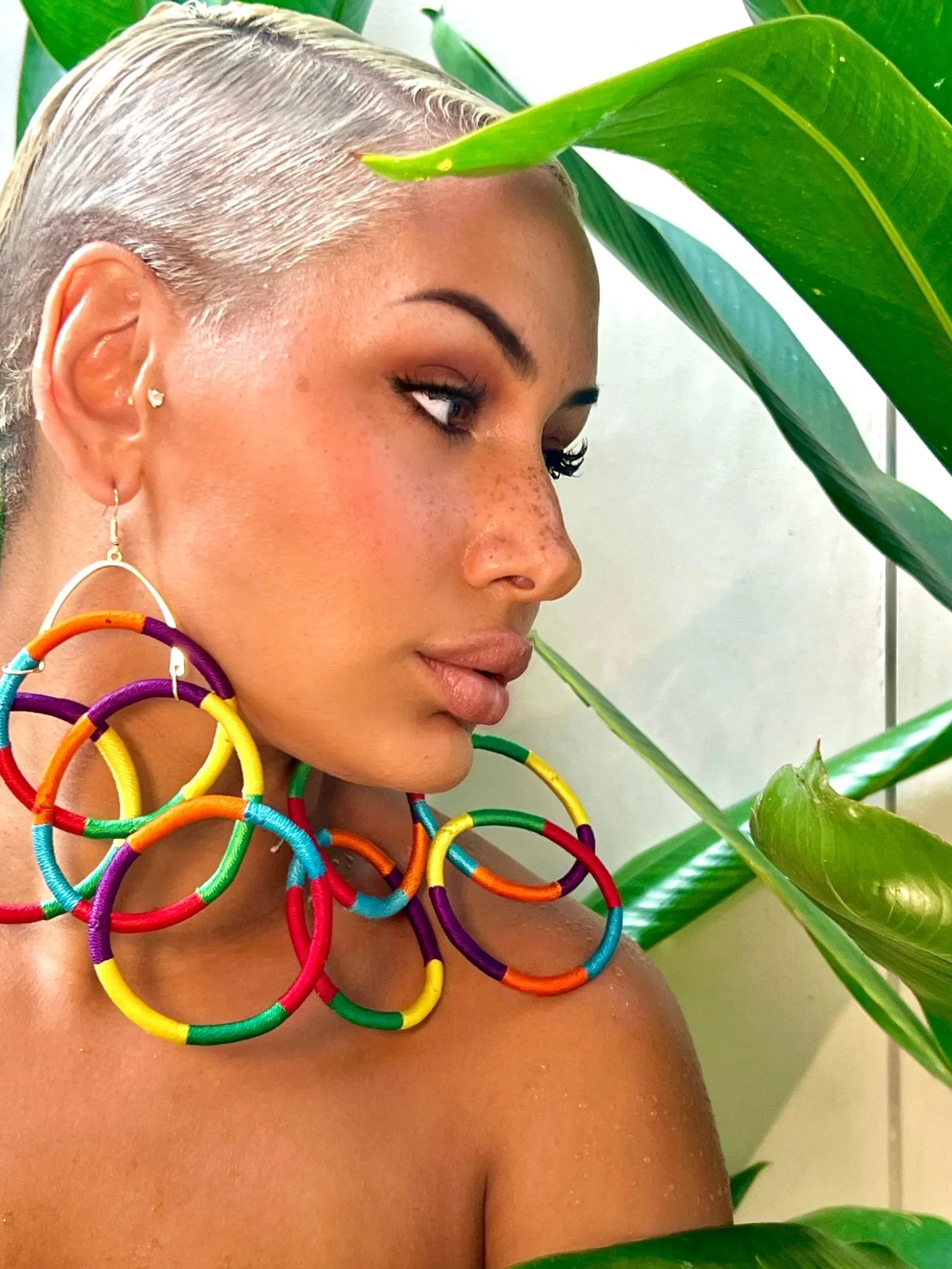Lightweight multi rings Kukua Earrings