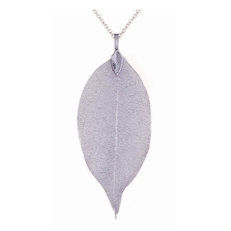 Lilac Leaf Necklace