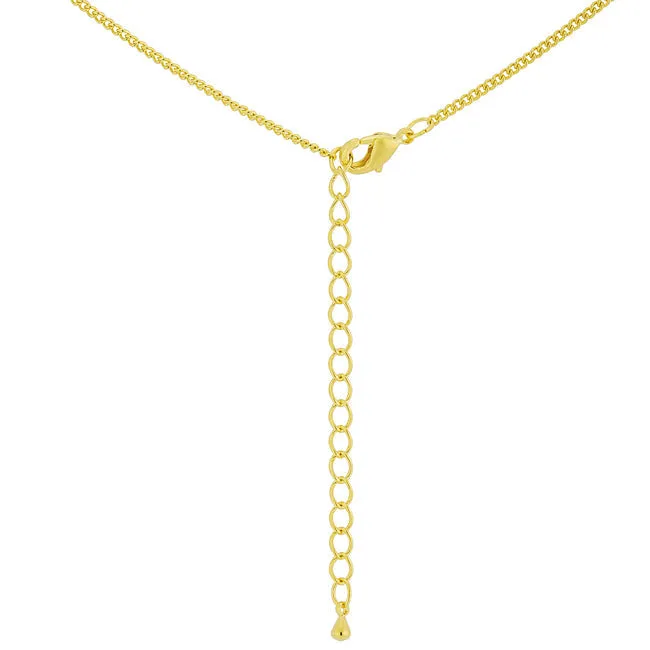 LOVCIA Elegant 18k Gold-Plated Cross Pendant