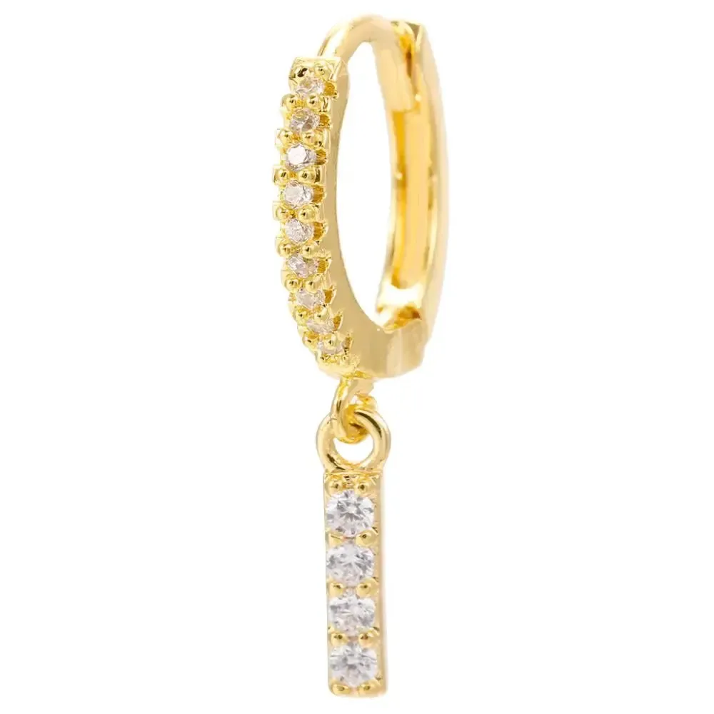 LOVCIA Elegant Letter Earrings: Stylish Fashion Jewelry for Women - Gold Plated