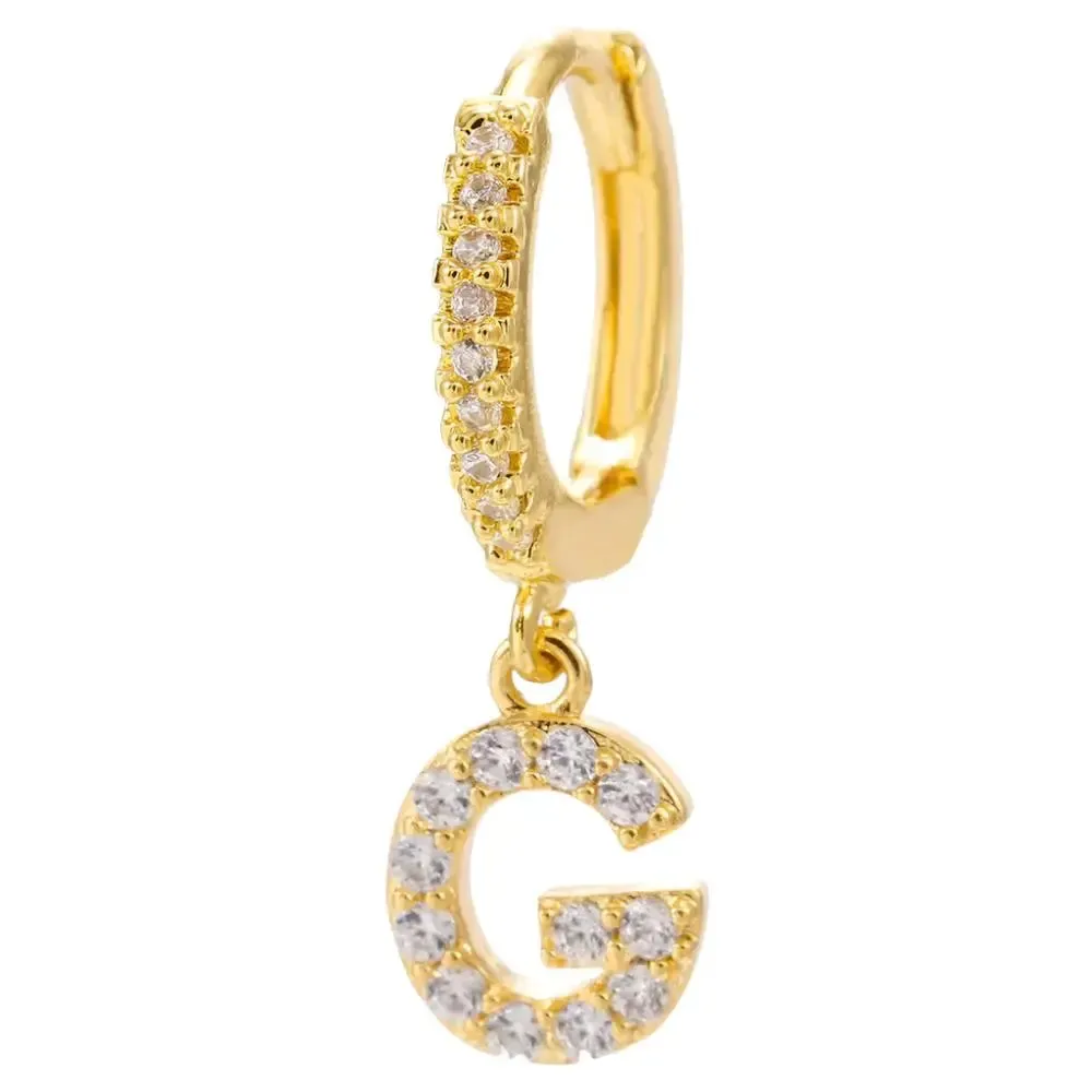 LOVCIA Elegant Letter Earrings: Stylish Fashion Jewelry for Women - Gold Plated