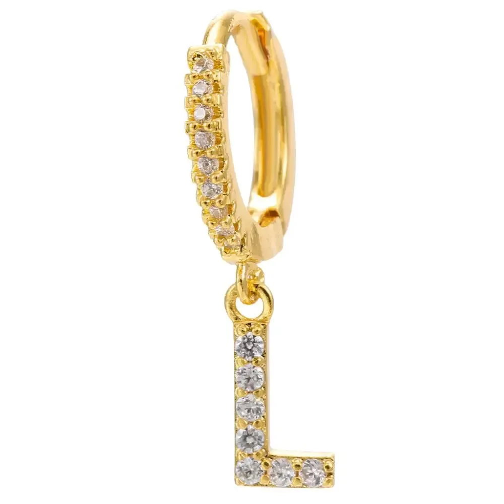 LOVCIA Elegant Letter Earrings: Stylish Fashion Jewelry for Women - Gold Plated