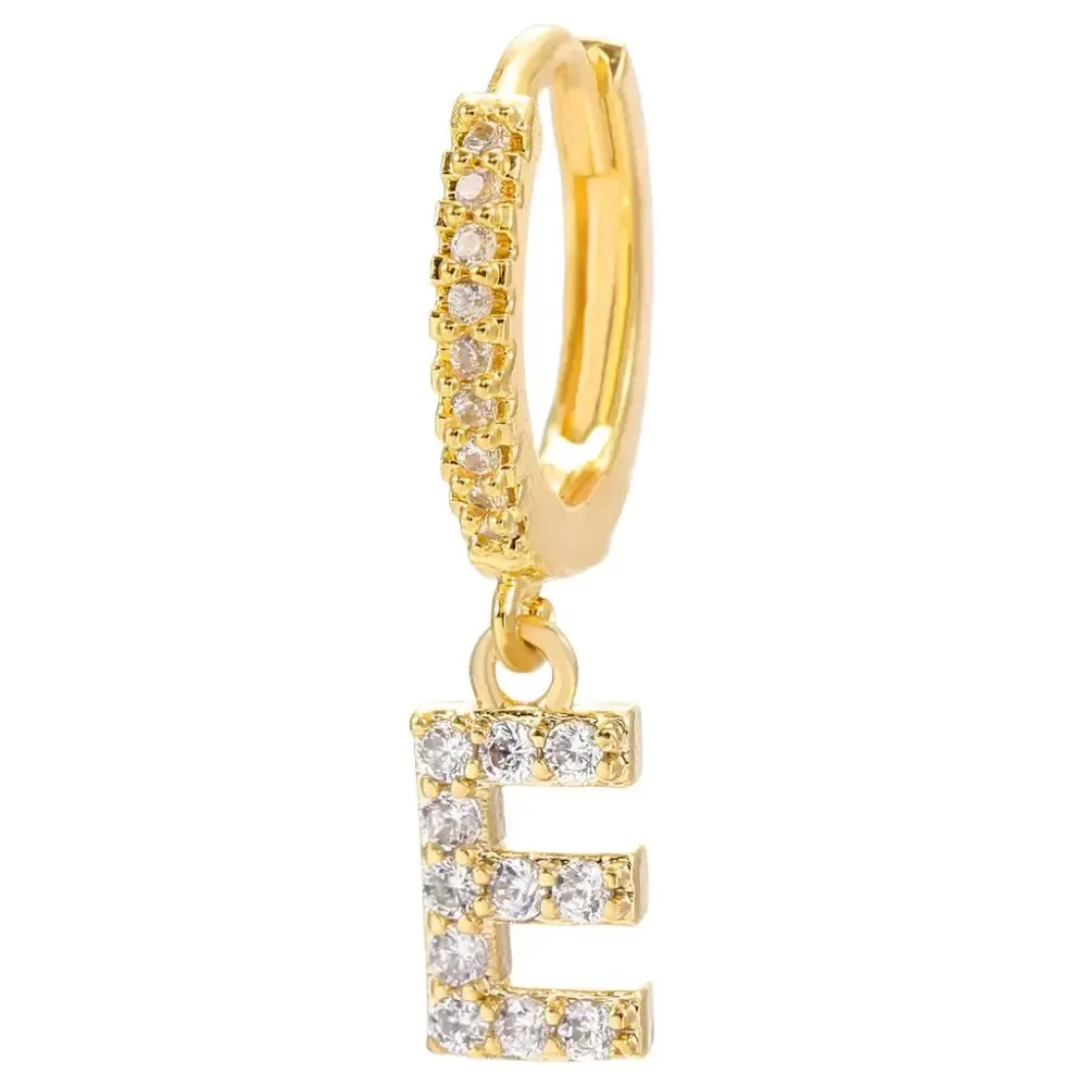 LOVCIA Elegant Letter Earrings: Stylish Fashion Jewelry for Women - Gold Plated