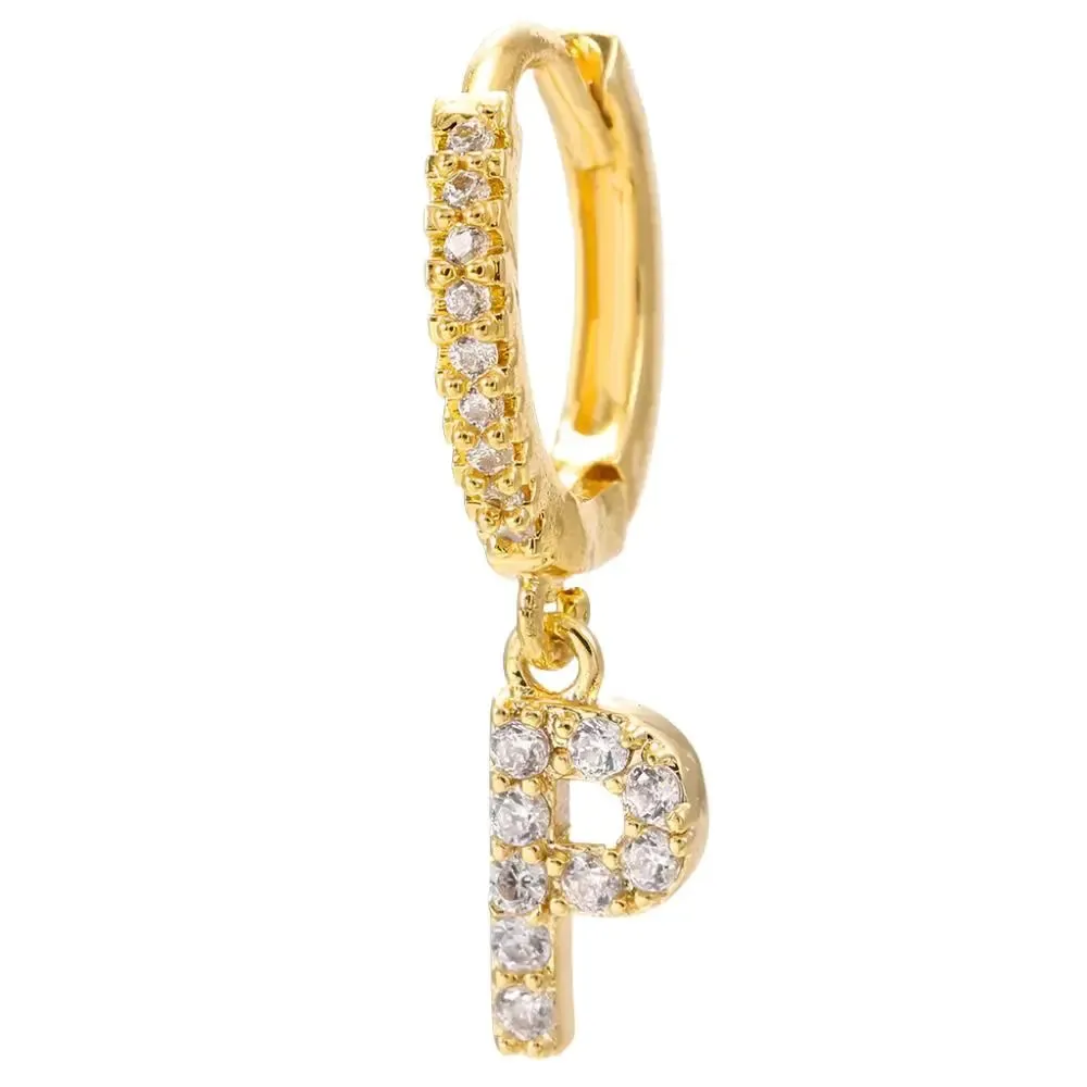 LOVCIA Elegant Letter Earrings: Stylish Fashion Jewelry for Women - Gold Plated