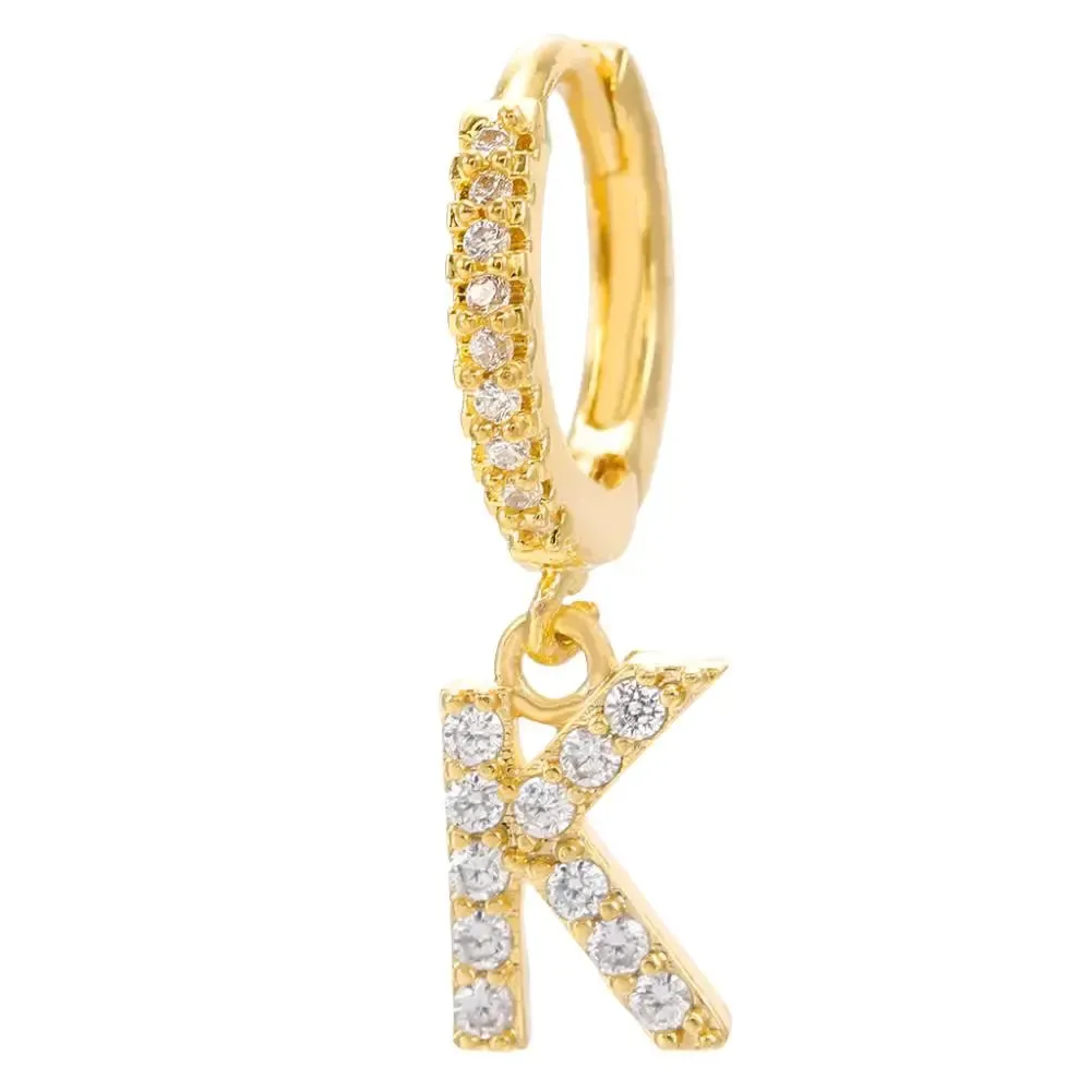 LOVCIA Elegant Letter Earrings: Stylish Fashion Jewelry for Women - Gold Plated
