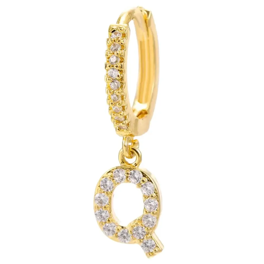 LOVCIA Elegant Letter Earrings: Stylish Fashion Jewelry for Women - Gold Plated