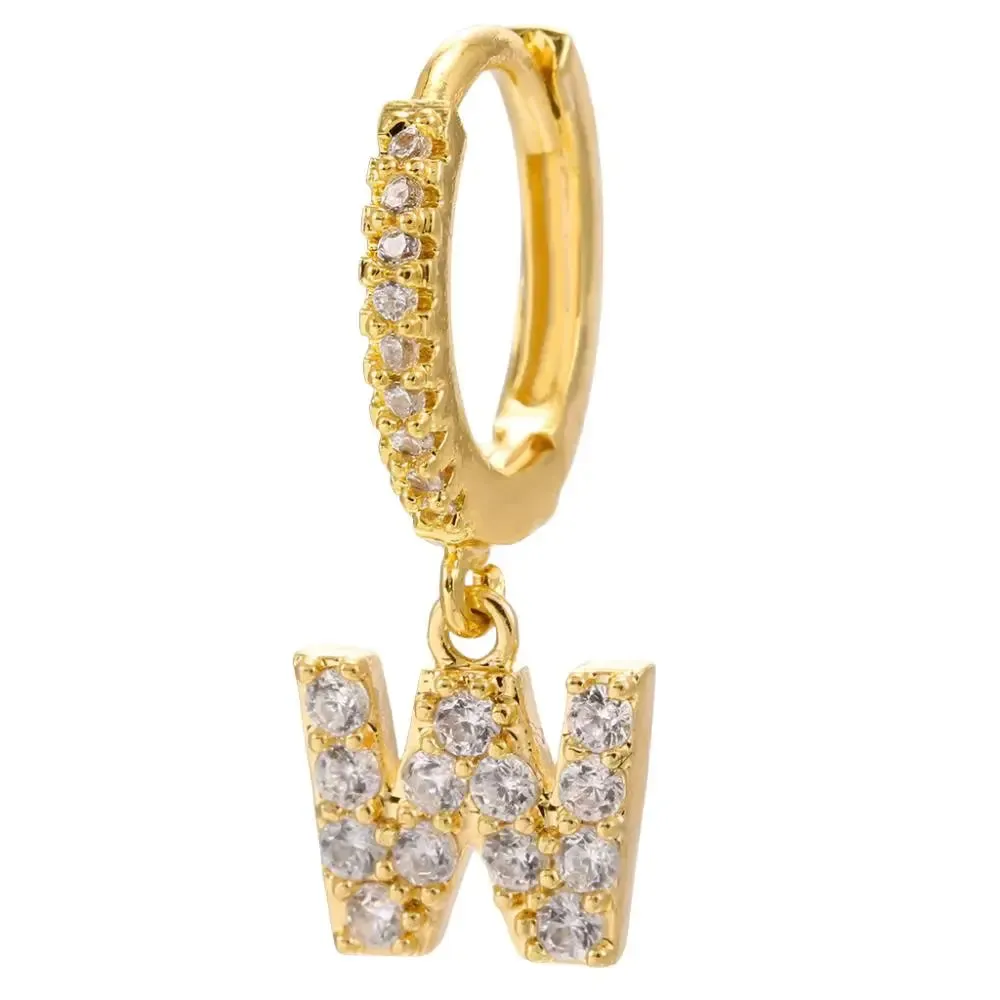 LOVCIA Elegant Letter Earrings: Stylish Fashion Jewelry for Women - Gold Plated