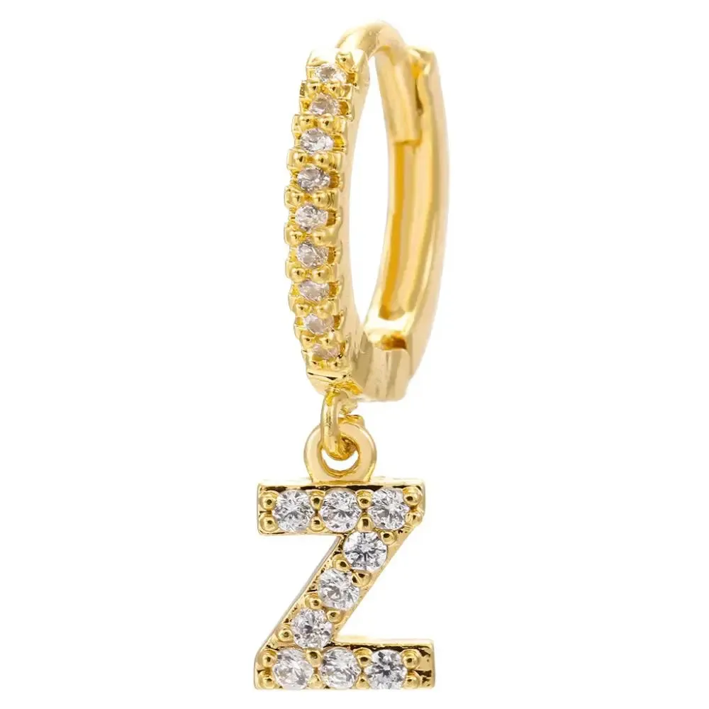 LOVCIA Elegant Letter Earrings: Stylish Fashion Jewelry for Women - Gold Plated