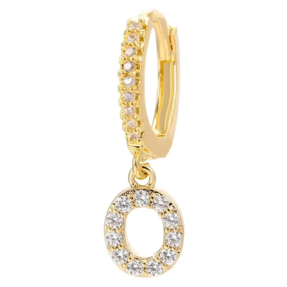LOVCIA Elegant Letter Earrings: Stylish Fashion Jewelry for Women - Gold Plated