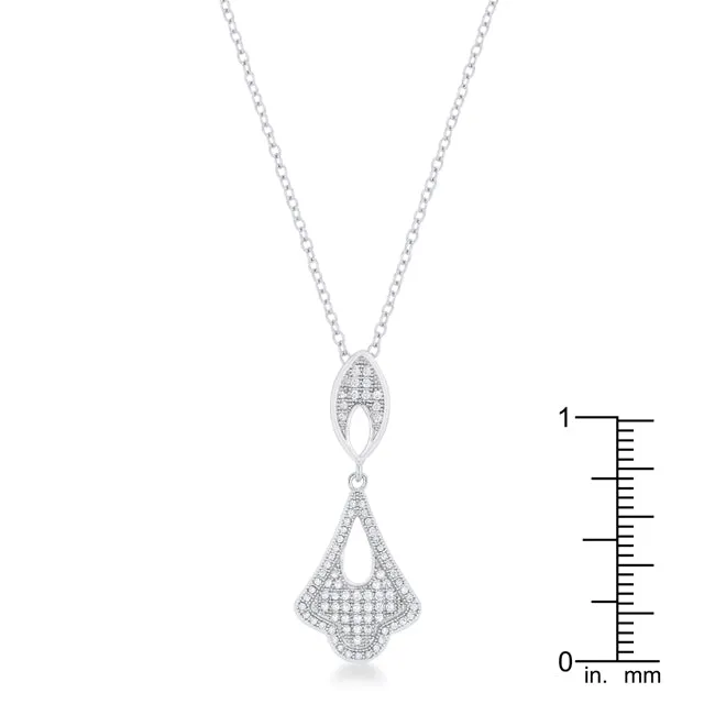 LOVCIA Elegant Teardrop Pave Pendant