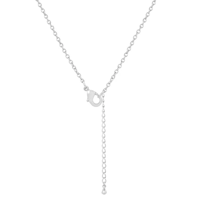 LOVCIA Elegant Teardrop Pave Pendant