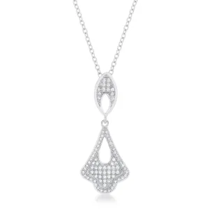 LOVCIA Elegant Teardrop Pave Pendant