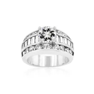 LOVCIA Luxe Essence Platinum Luster Engagement Ring