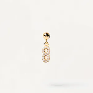 Lucky Number Pendant in 14k Gold over Sterling Silver