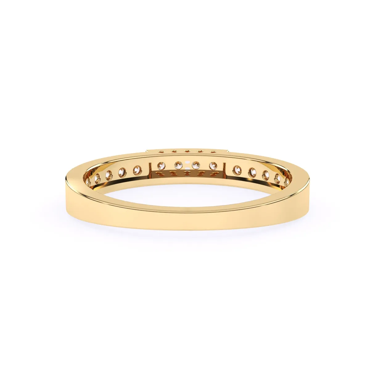 Luxurious Round Diamond Wedding Band