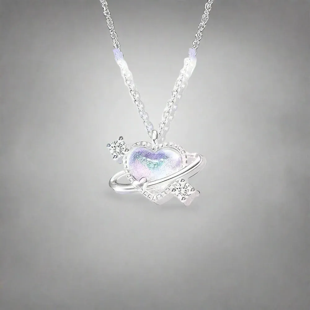 Magical Elegant Fantasy Necklace - Kawaii Cosmic Pendent Jewelry