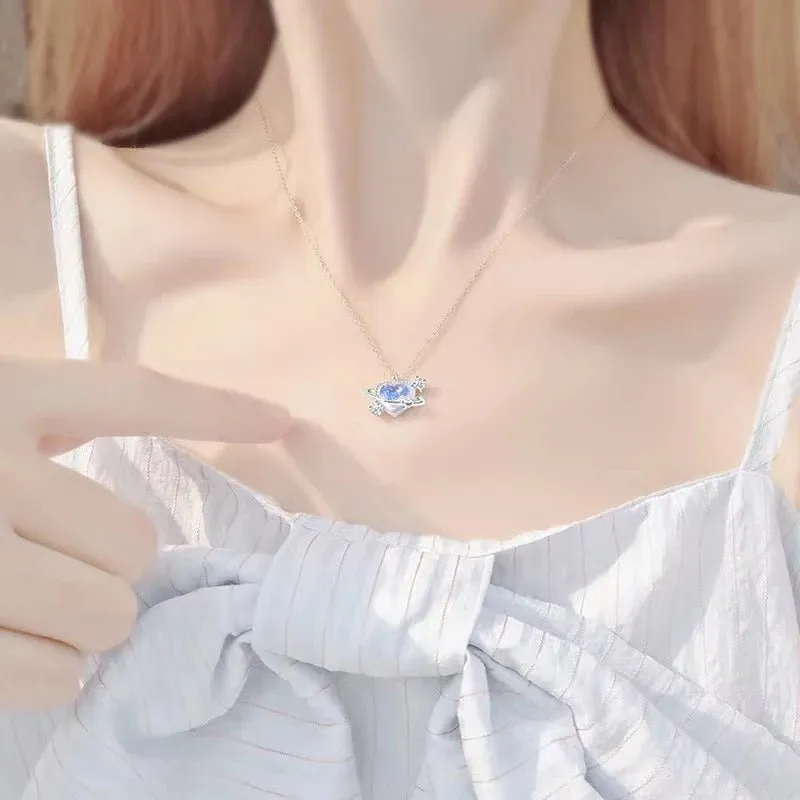 Magical Elegant Fantasy Necklace - Kawaii Cosmic Pendent Jewelry