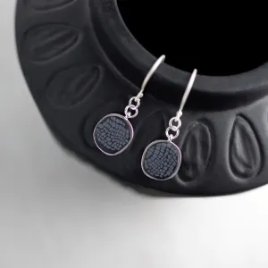 Midnight Palm Reversible Coin Earrings