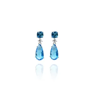 Mini Double Crystal Earrings