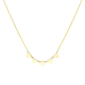 Mini Triangle Tribal Pattern Necklace