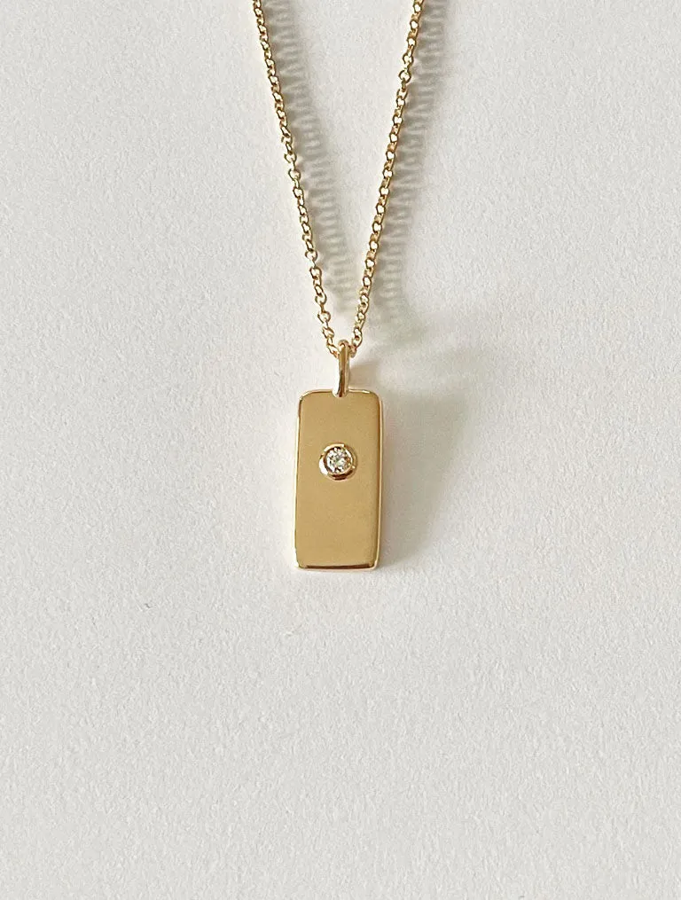 Minimal - Pendant with diamonds