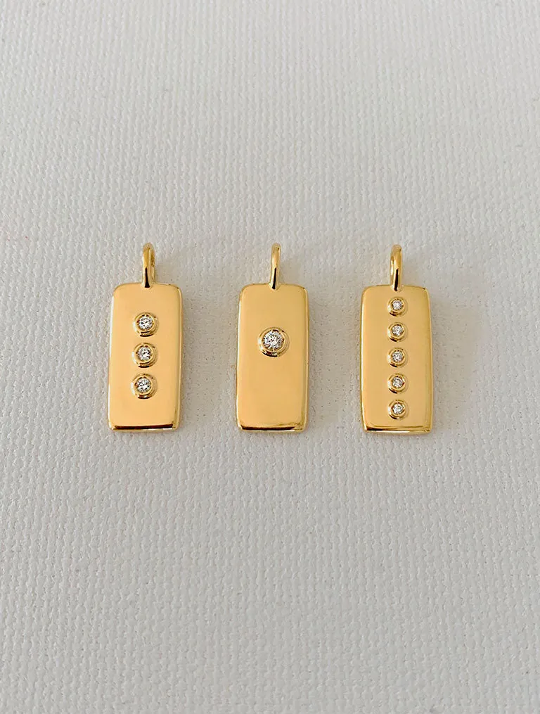 Minimal - Pendant with diamonds
