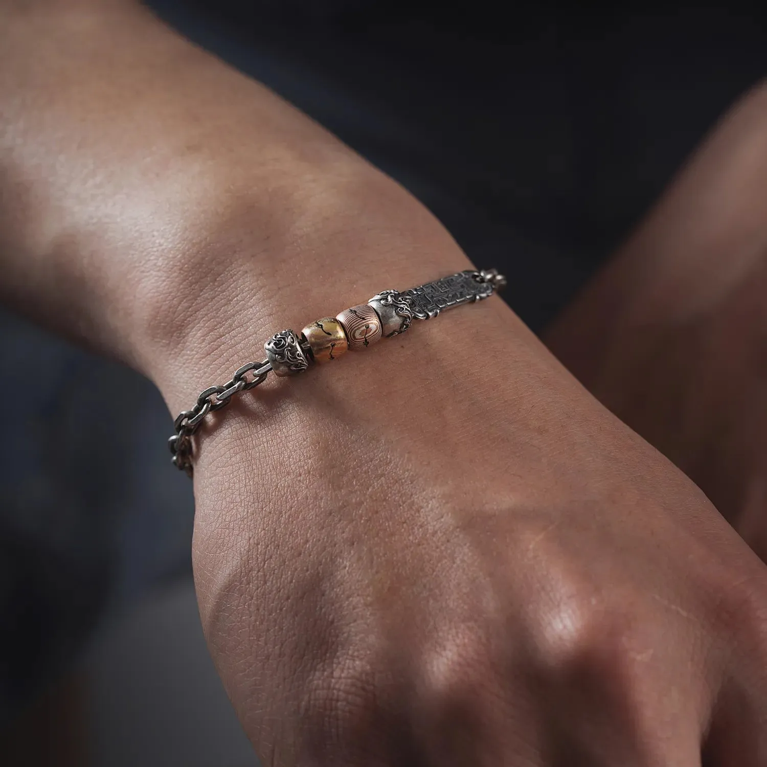 Mokume-gane Bead