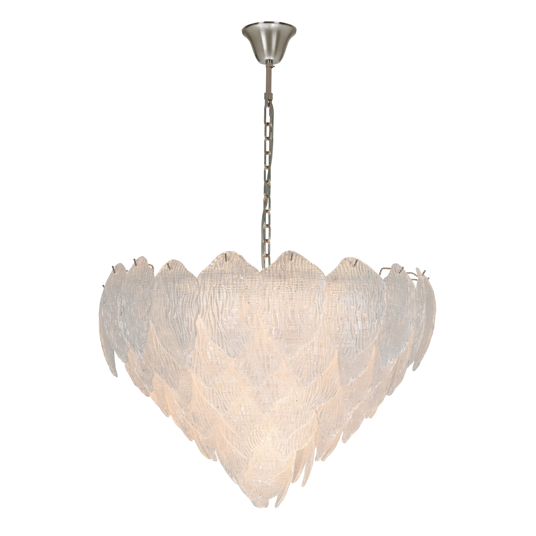 MULBERRY LEAVES NICKEL CHANDELIER