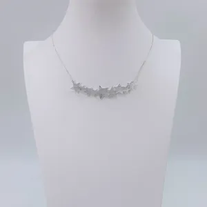 Multi star section contemporary necklace