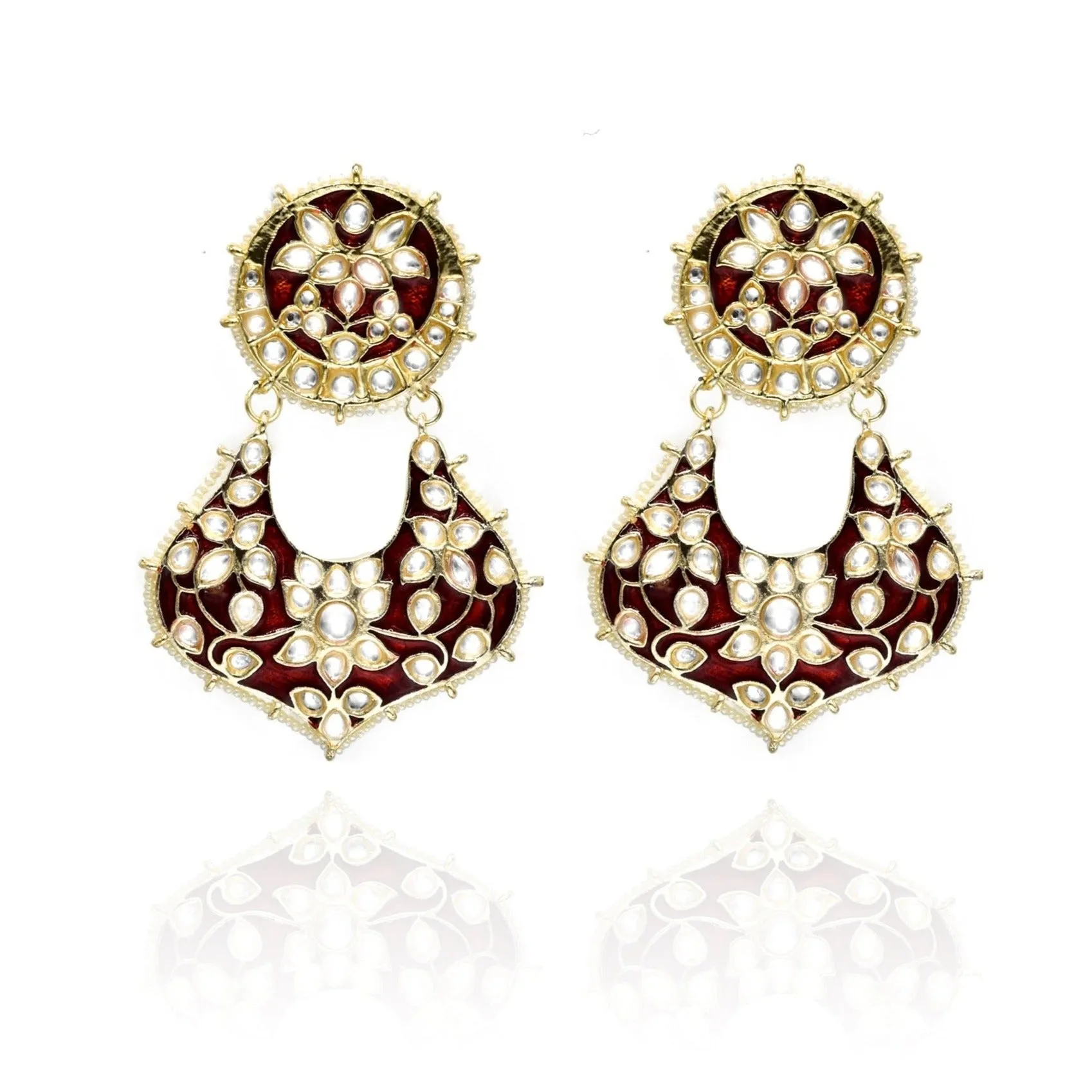 Nida Meenakari Earrings
