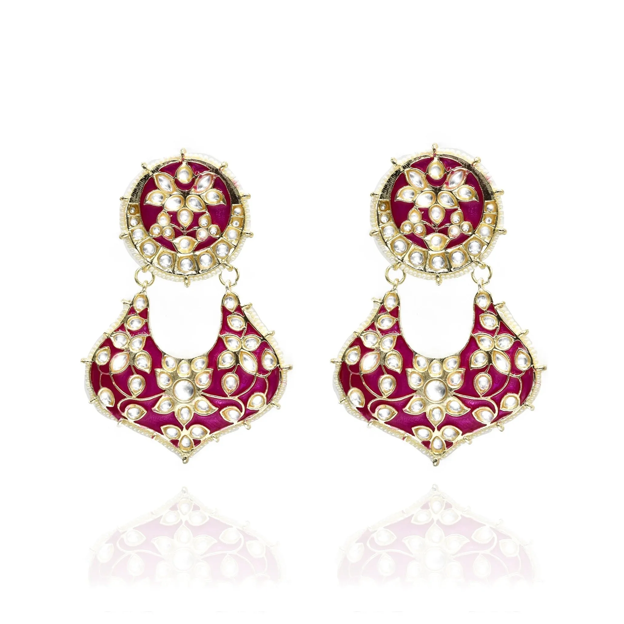 Nida Meenakari Earrings