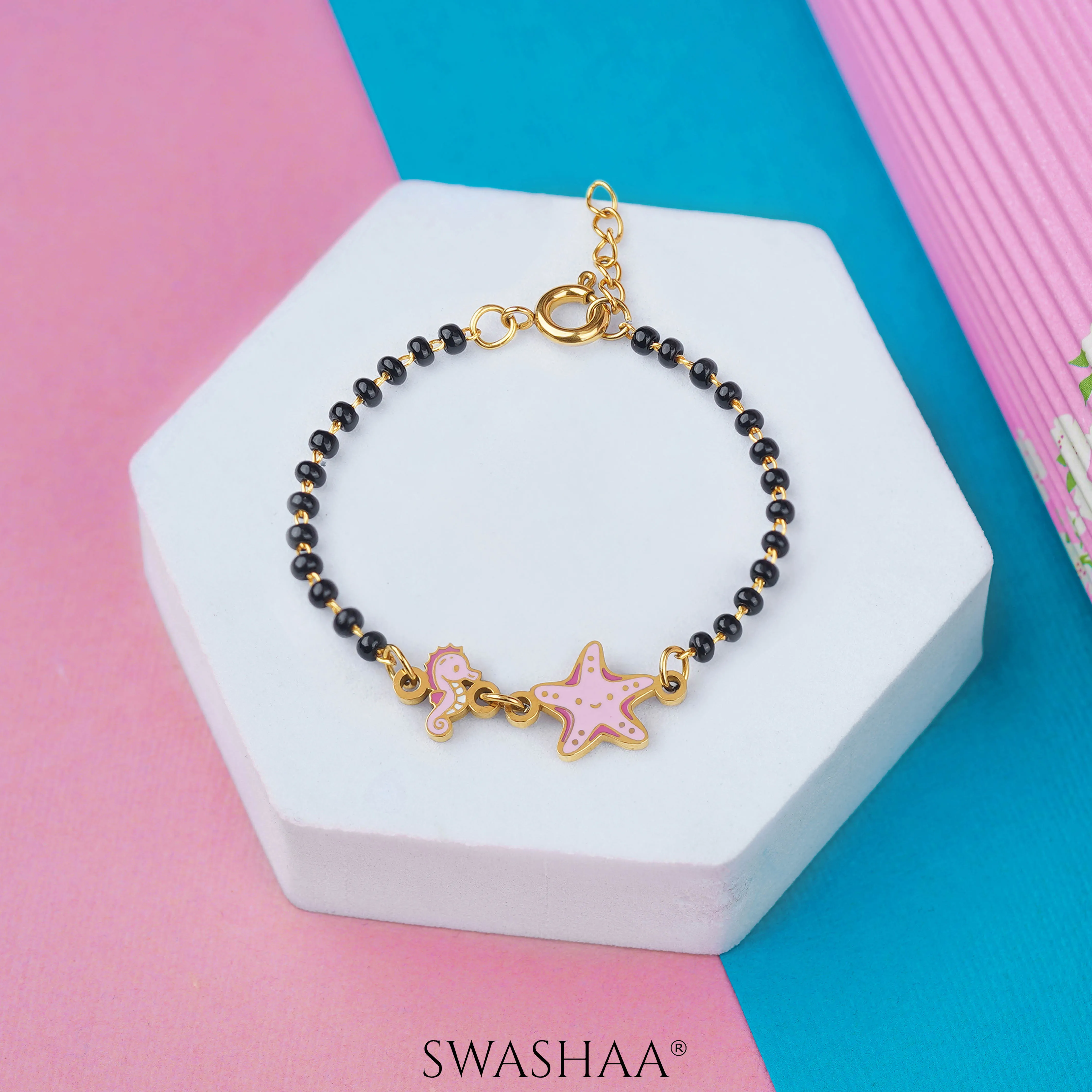 Ocean Dreams 18K Gold Plated Kid's Nazariya Bracelet