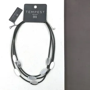 Oval components contemporary necklace