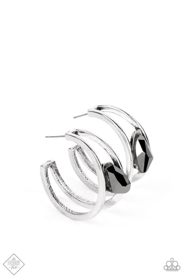 Paparazzi Earring ~ Unrefined Reverie - Silver