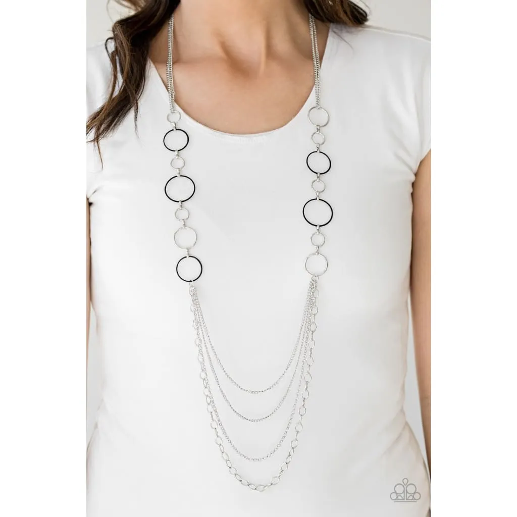 Paparazzi Industrial Circus - Black Necklace