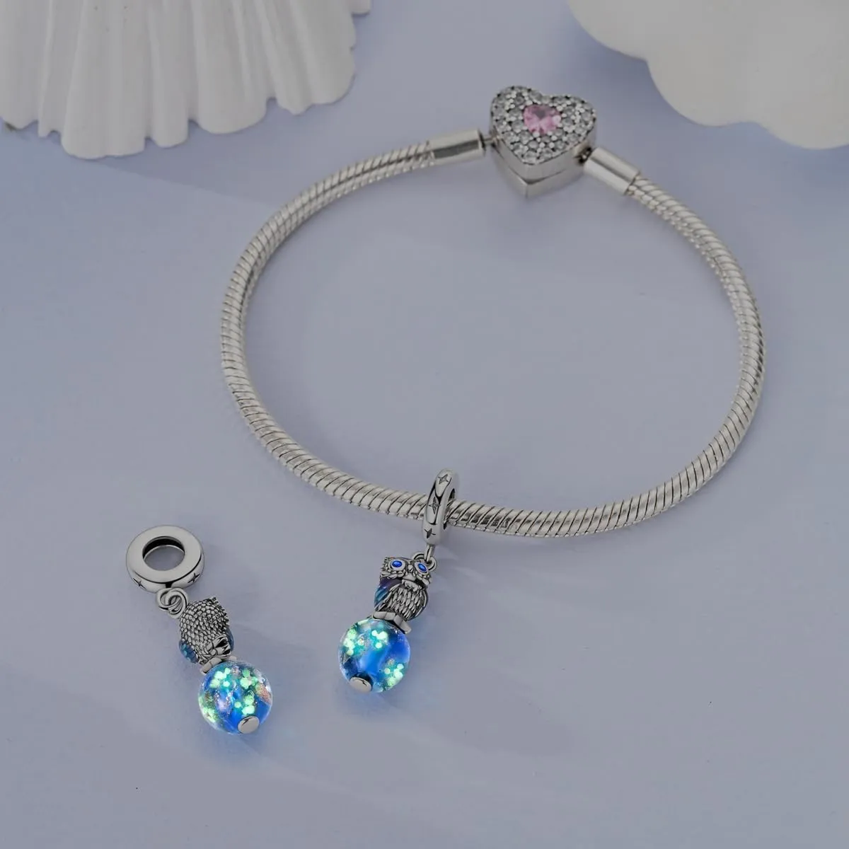 Parmuz Charms for Bracelet Necklace 925 Sterling Silver Beads Love Pet Butterfly Star Moon Dangle Pendant Jewelry Charm for Women