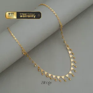 PE101851 Gold Plated Geometric shape Collar Necklace
