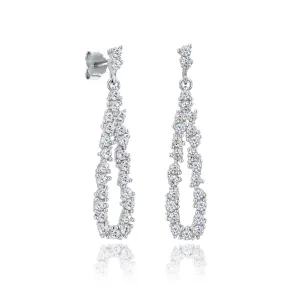 Pear Drop Studded Earrings